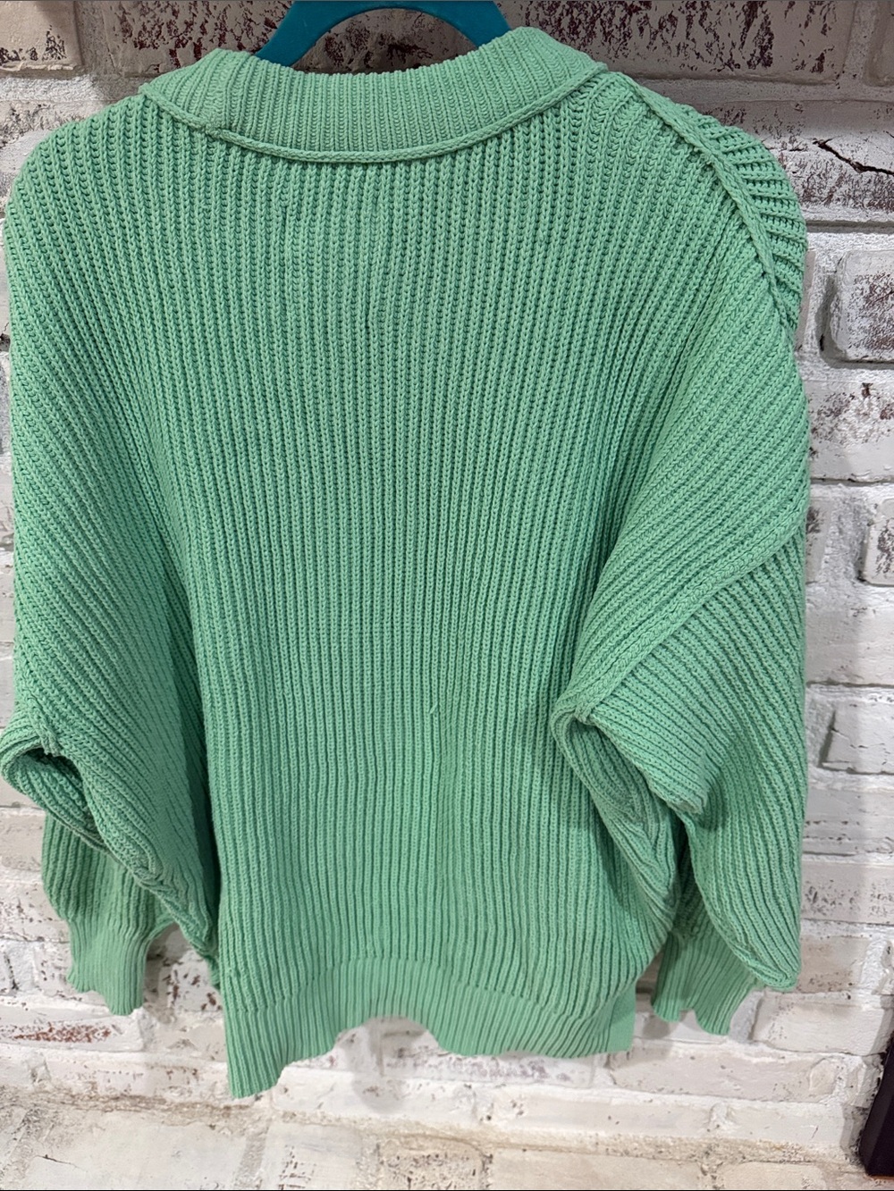 aerie Mint Green Ribbed Crewneck Sweater - Picture 4 of 4